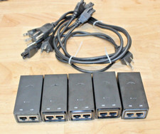 Lot of 5 Ubiquiti Networks GP-A240-050 POE Adapters with power cords