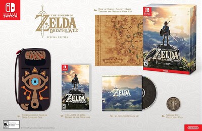 【手渡し限定】Switch ゼルダの伝説BotW ＋ 64GB SDカード（当日OK） Legend of Zelda: Breath of the Wild - Special Edition (Nintendo