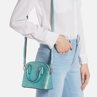 kate spade sylvia glitter mini dome satchel
