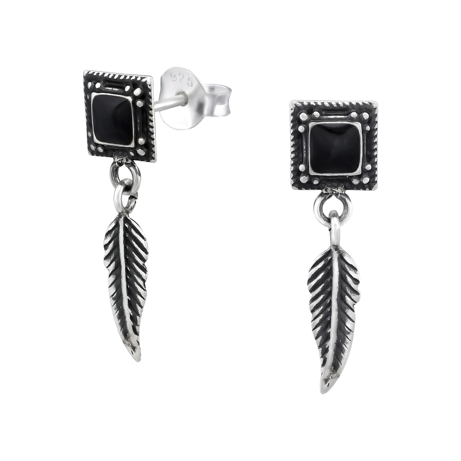 925 Sterling Silver Feather Design Stud Earrings (Collection 2) eBay