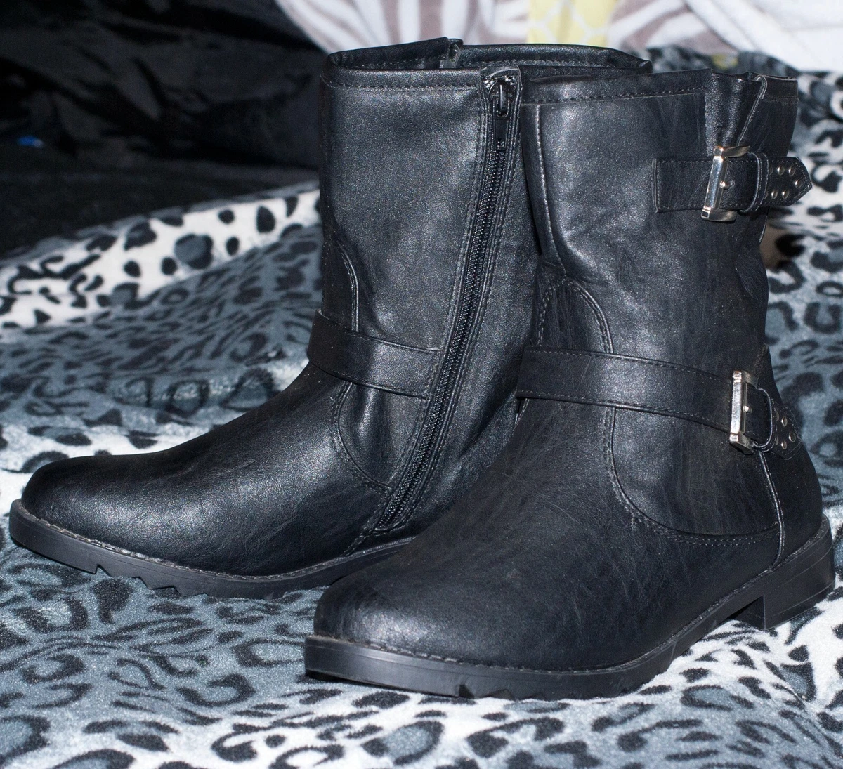 Silver mid best sale calf boots