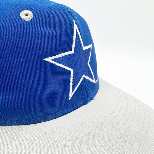 Gorra gorra vintage años 90 Dallas Cowboys Logo 7 Snapback azul gris NFL fútbol OSFA - Imagen 3 de 9