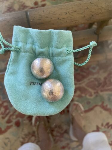 Tiffany & Co Sterling Silver Ball pierced earrings