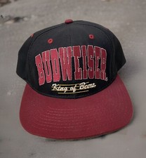 Vintage 1996 Budweiser King Of Beers Snapback Hat Made In USA