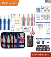 Ultimate 82-Piece Crochet Starter Kit: 19 Sizes Ergonomic Hooks  Accessories