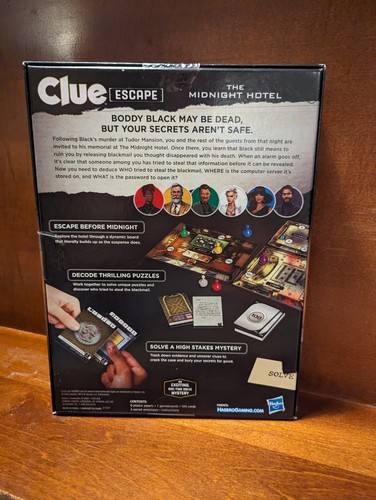 Clue Escape: The Midnight Hotel Board Game, Clue Escape Room Game, 1-Time Solve  - Zdjęcie 2 z 5