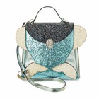 Danielle Nicole Cinderella Dress Satchel Blue Gown Glitter Princess Bag Purse