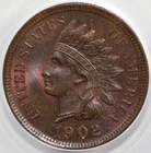 1902 1c Indian Head Cent ANACS MS 64 BN