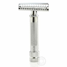 Merkur 37C Heavy Duty Classic Double Edge DE Slant Safety Razor - Short Handle