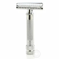 Merkur 37C Heavy Duty Classic Double Edge DE Slant Safety Razor - Short Handle