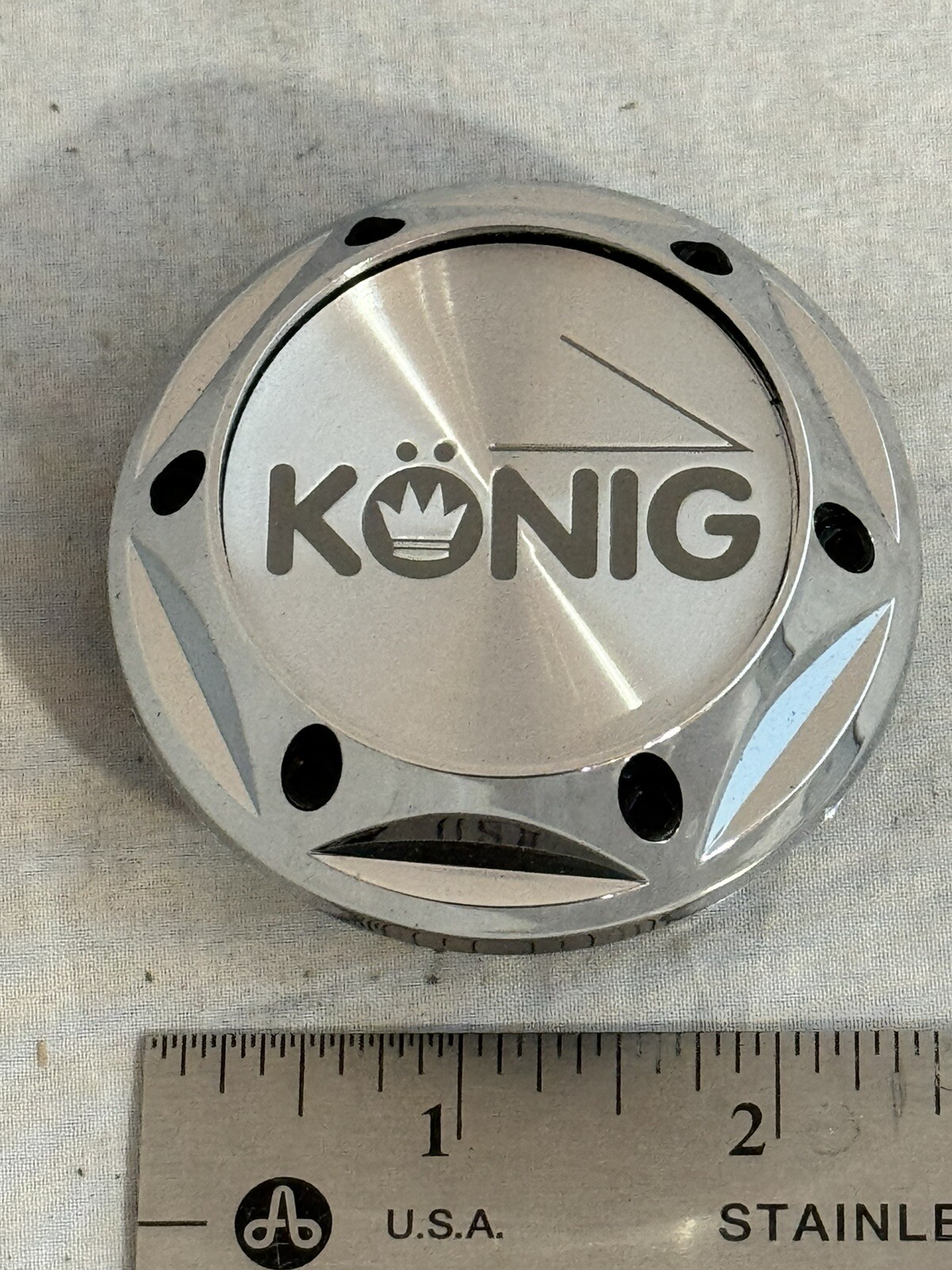 NEW KONIG Imagine Custom Wheels CHROME Wheel Rim Hub Hubcap Cover Center Cap-image