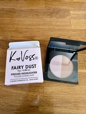 K Voss Fairy Dust Pressed Highlighter Moonlight Starkissed 8g .282oz NIB Full Sz