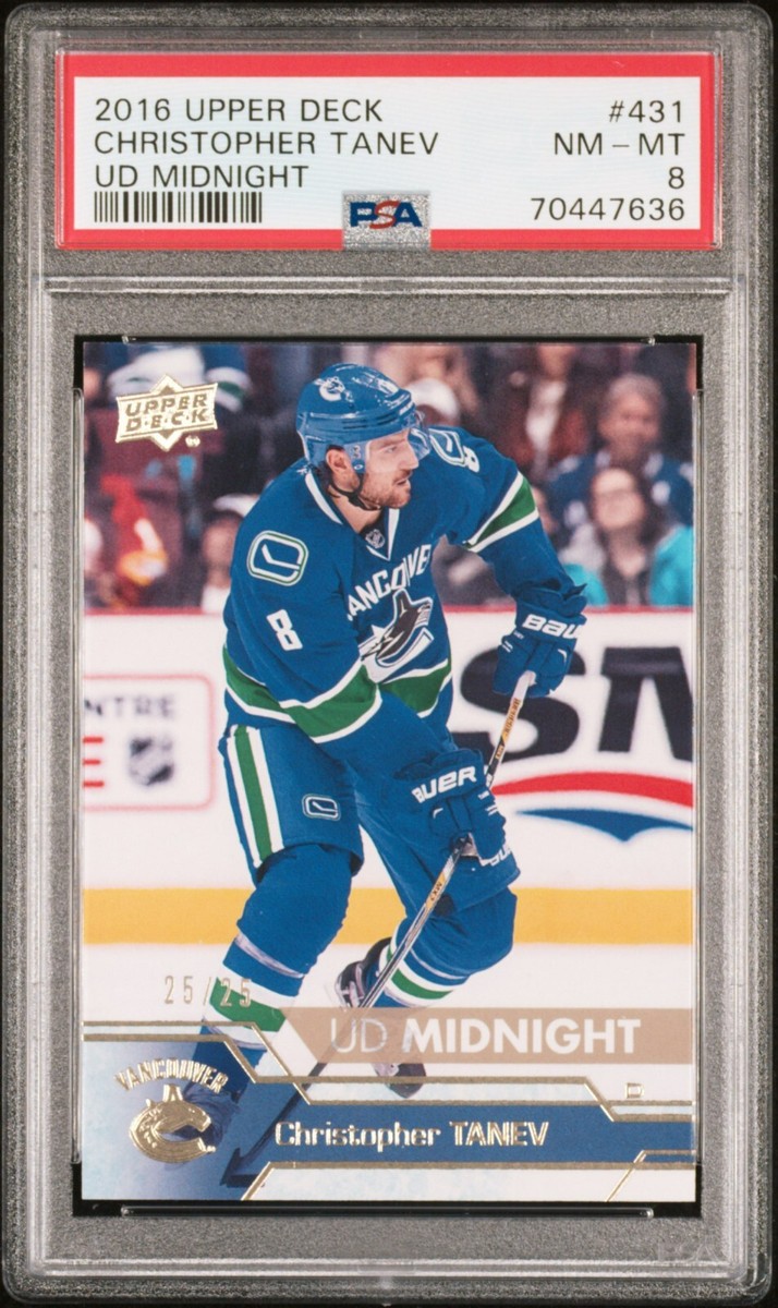 CHRISTOPHER TANEV UPPERDECK MIDNIGHT 25/25 PSA CARD RARE