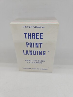 Trek-cir publications 1989 Three Point Landing card game new R.L. Rickert plane