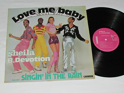 SHEILA B. DEVOTION Love Me Baby LP 1977 Carrere France Vinyl Singin' in the Rain