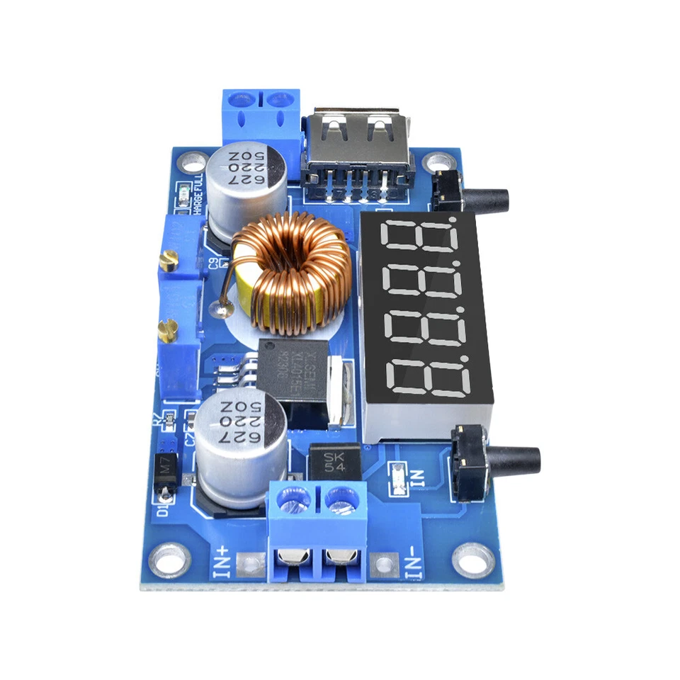 Digitalanzeige DC-DC Abwärtswandler Step-Down Modul 5A CC CV USB Voltmeter - Bild 2 von 4
