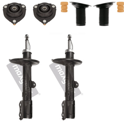 2x Stossdämpfer vorne + Domlager + Schutz Toyota Rav 4 II A2 1,8 2,0 0500-1105