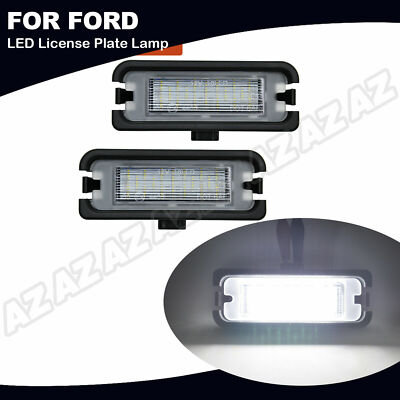 2x Full White LED License Plate Light Lamp For 2015-2023 Ford Mustang V6 V8 GT