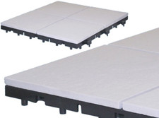 9 PIASTRELLE GRES NATURALE 30X30 PAVIMENTO 'CLICK CLACK' BIANCO