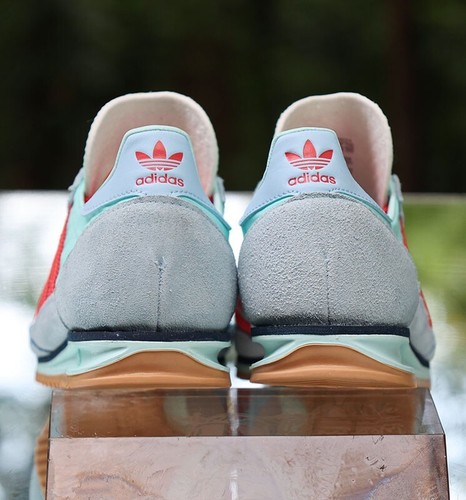 Adidas SL72 OG Women’s Size 8.5 Semi Flash Aqua Red Custom JH7397 - Picture 10 of 13