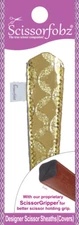 SCISSORFOBZ Designer Scissors Sheath Cover Single Small Diamond Metallic Gold