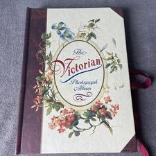 The Victorian Photograph Album-CLB -Die Cut Photo Openings-Ribbon Close-1994