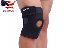 Knee Brace Open Patella Support Adjustable Elastic Sports Kneecap Protector