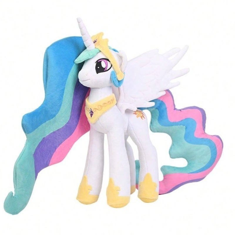 Muñeca de Peluche My Little Pony Universo Celestia Princesa Juguete de Peluche 47cm Niña Regalo