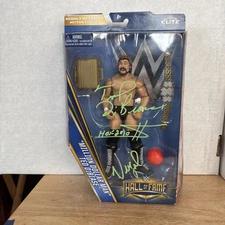 Million Dollar Man Ted Dibiase Signed WWE Mattel Elite Figure With Virgil Auto.
