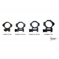 X-SCOPE Ringe f&uuml;r Armbr&uuml;ste | 11mm@1 Inch - 2,54 cm Tube