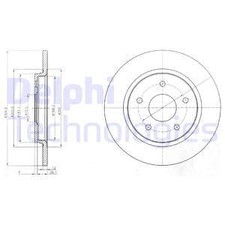 2 dischi freno nuovi per CHRYSLER DODGE FIAT:JC,JOURNEY,FREEMONT,JOURNEY SUV