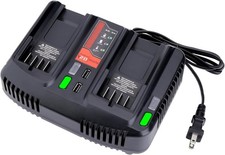 CMCB124 Dual Port V20 Battery Fast Charger Replacement for Craftsman 20V MAX V20
