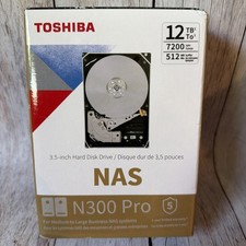 Toshiba N300 Pro 12TB 3.5 inch Internal Hard Drive CMR SATA 6 Gb/s 7200 RPM 512 