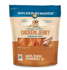 Chicken Flavor Premium Dry Jerky Treats for All Dogs, Low Fat, Gain Free, 64 oz