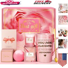Beautiful Self-Care Spa Basket with Candles Bath Goods - Gift for Any Occasion