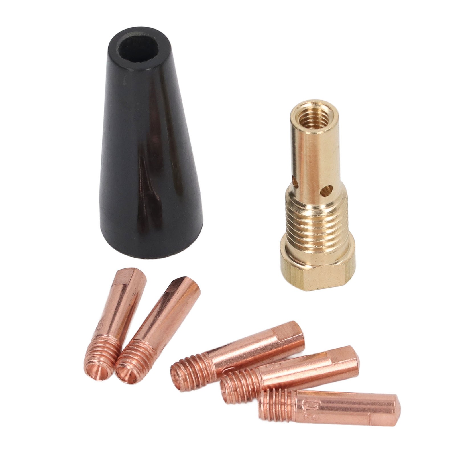 7Pcs MIG Gun Gasless Welding Soldering Kit Copper Tip Diffuser Nozzle Equipment