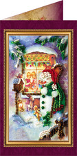Embroidery Postcard Kit HAPPY NEW YEAR 5 Craft Gift Set