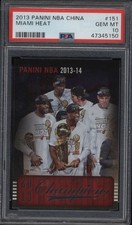2013 Panini NBA Chinese #151 Miami Heat Team Card Short Print PSA 10 Gem Mint Po