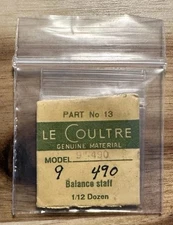 NOS Le Coultre Balance Staffs Model 9-490 1/12 Dozen