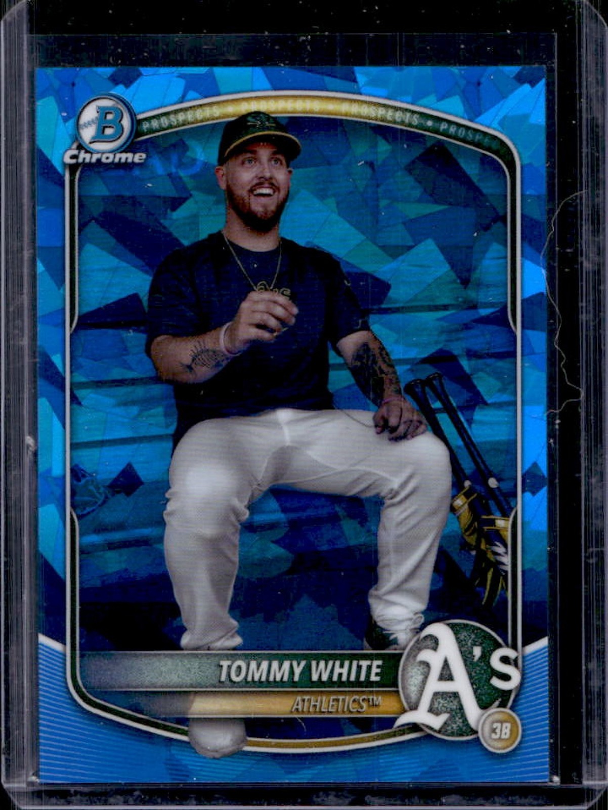 2025 Bowman Chrome Sapphire Tommy White Image Variation 1st #BCP-251 Athletics
