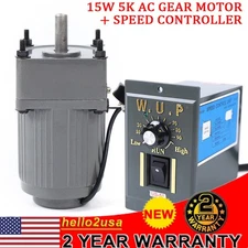 110V Gear AC Motor Reduction Gearbox w/ Speed Controller Single-phase 270RPM/min