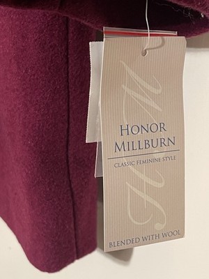 HONOR MILLBURN - Einreihiger Erbsenmantel im klassischen Stil - Damen - UK-16 - EUR44 
