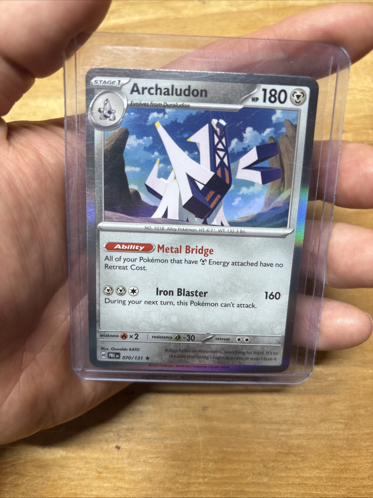 Archaludon Reverse 70/131 - Pokemon Prismatic Evolutions - NM