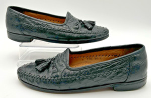 Zelli Italia Nicola Black Woven Calfskin Penny Loafers Handmade Italy Men 10.5M Zelli Loafers & Slip-Ons for Men on Sale up to 90% Off: Poshmark main image 3