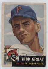 1953 Topps Dick Groat (Bio Information is White) #154 07vd