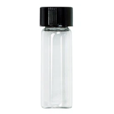 Small Glass 1 oz. Storage Vial with Lid – Gold, Craft, Hobby, Collector
