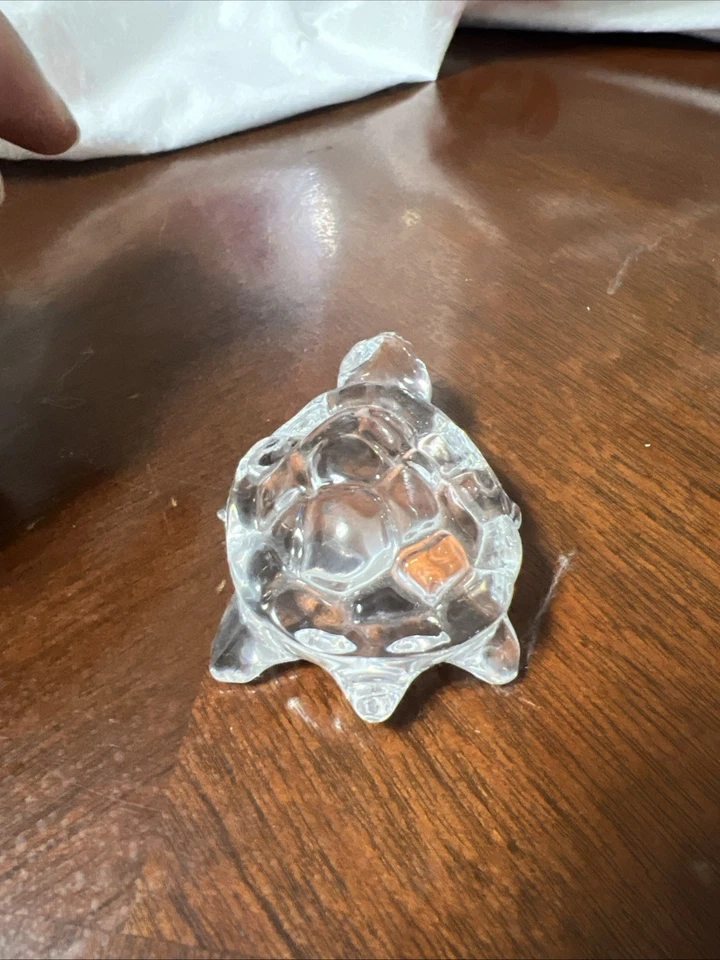 Vtg. Princess House, Pets Clear 24% Lead Crystal Turtle - Image 4 of 4