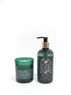 Castelbel Forest Pine Candle & Hand Wash Gift Set Bath & Body Holiday Gift
