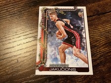 2025-26 Topps Holiday #H180 Kasparas Jakučionis RC Miami Heat