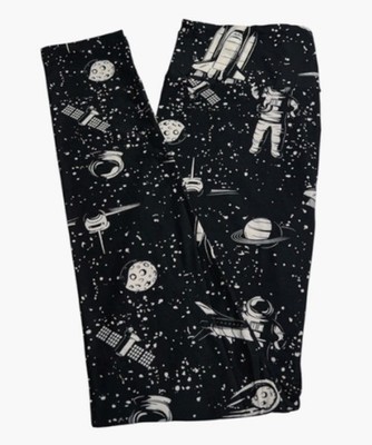 LuLaRoe Leggings TC Tall Curvy RARE Space ASTRONAUT Galaxy MOON Stars Spaceship